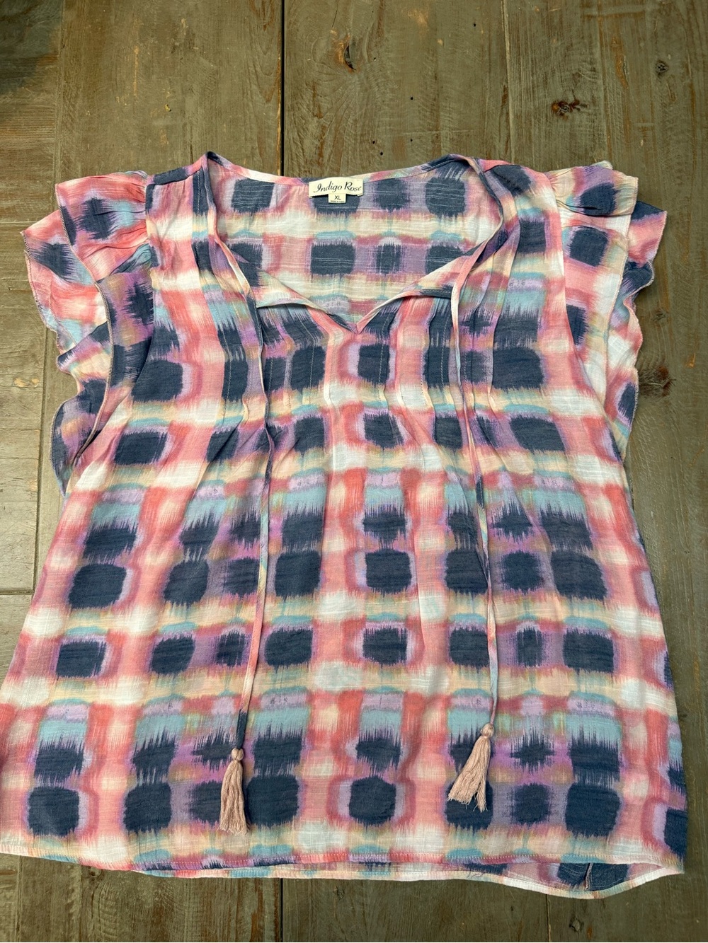 Ruffle sleeve top by Indigo Rose